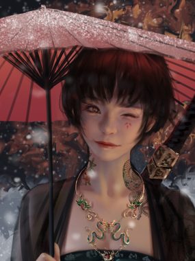 WLOP鬼刀二次元插画图集合集打包下载